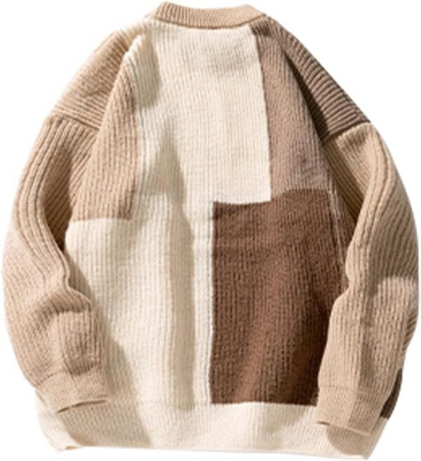 Men's Graphic Oversized Sweater Unisex Knit Aesthetic Sweaters Streetwear Casual Tunic Pullover Jumper
