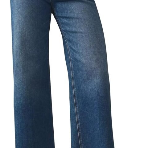 Jeans for Women Wide Leg Baggy High Waist Boyfriends Straight Leg Stretchy Denim Pants Trendy Fall 2024