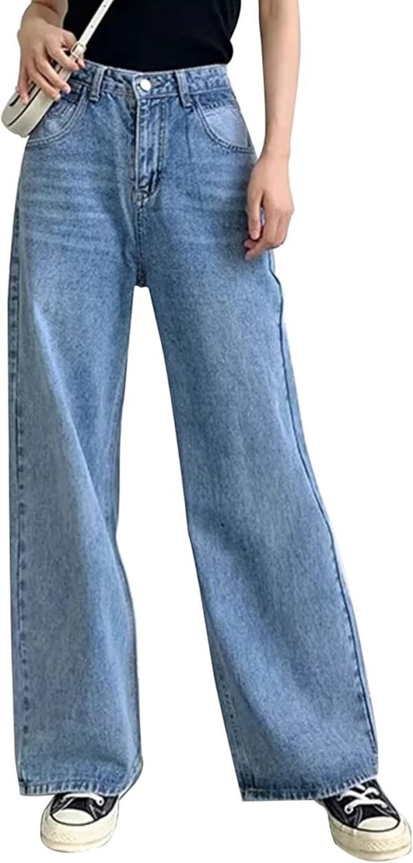 Women Wide Leg Jeans High Waist Baggy Jeans for Women Loose Boyfriends Jeans Denim Pants Y2K 90s