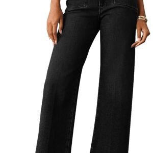 Jeans for Women Wide Leg Baggy High Waist Boyfriends Straight Leg Stretchy Denim Pants Trendy Fall 2024