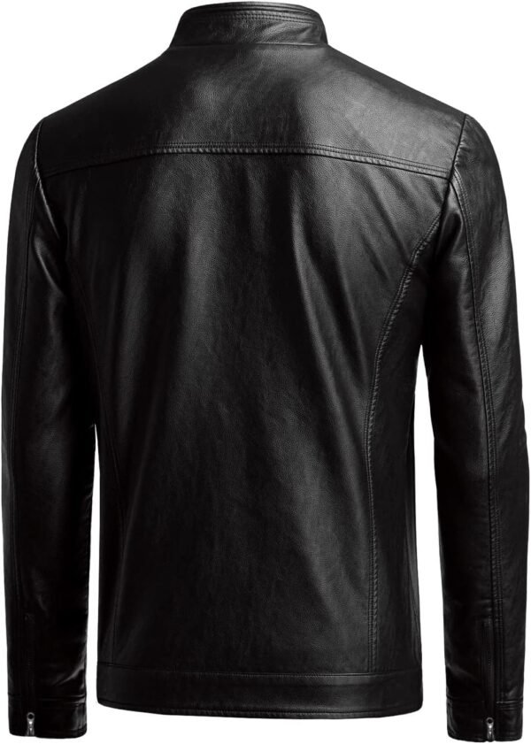 Men's Casual Faux Leather Jacket