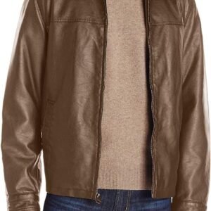 Men's  Faux Leather Jacket (Regular, Big & Tall Sizes)