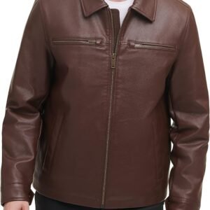 Men's  Faux Leather Jacket (Regular, Big & Tall Sizes)